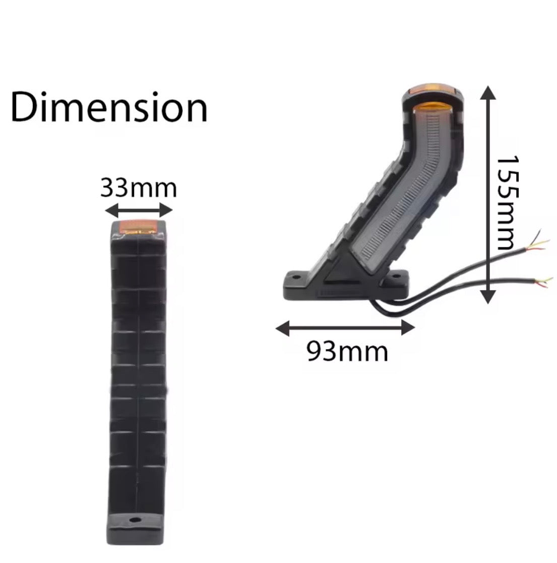 Luci LED di posizione laterali 12V/24V con freccia dinamica camion e rimorchi 2 pezzi