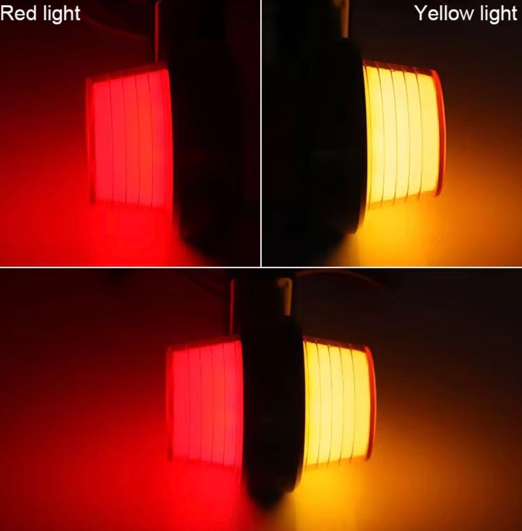 Luci di posizione LED fumé per camion e rimorchi 12V 24V – Indicatori laterali rosso/ambra a doppia faccia (2 Pezzi)