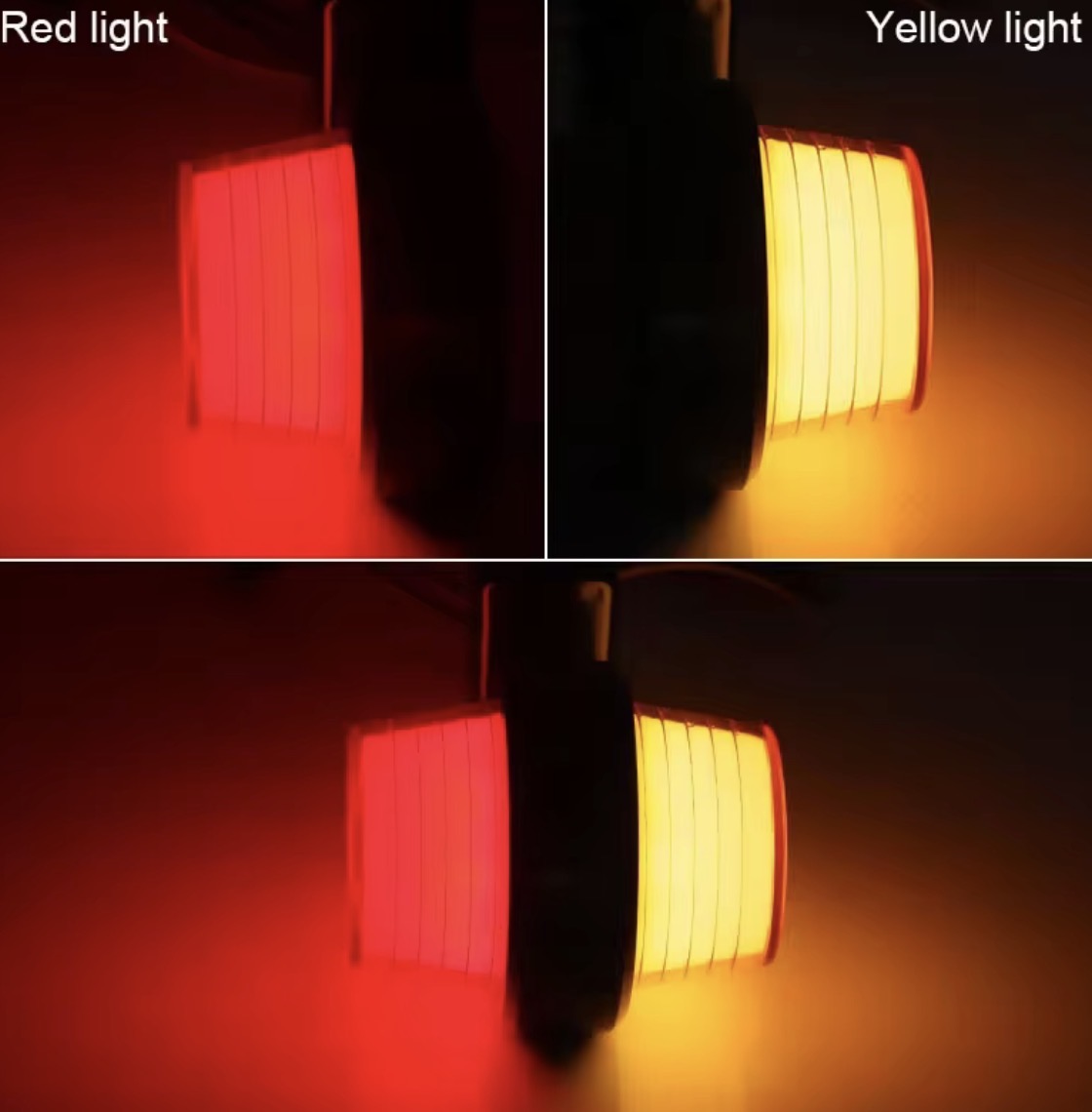 Luci di posizione LED fumé per camion e rimorchi 12V 24V – Indicatori laterali rosso/ambra a doppia faccia (2 Pezzi)