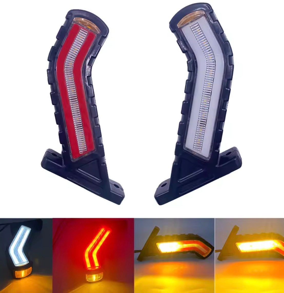 Luci LED di posizione laterali 12V/24V con freccia dinamica camion e rimorchi 2 pezzi