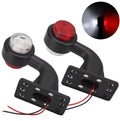 Luci LED indicatore laterale 12V/24V per camion e rimorchio rosso/bianco, 2 pezzi