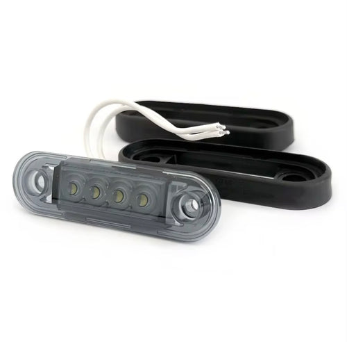 Luce di ingombro laterale a 4 led con lente fumè, 50 pezzi - 8€ al pezzo