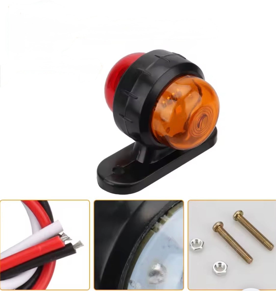 Luci LED di ingombro 12V/24V per camion, rimorchio-luci di posizione laterali, 2 pezzi