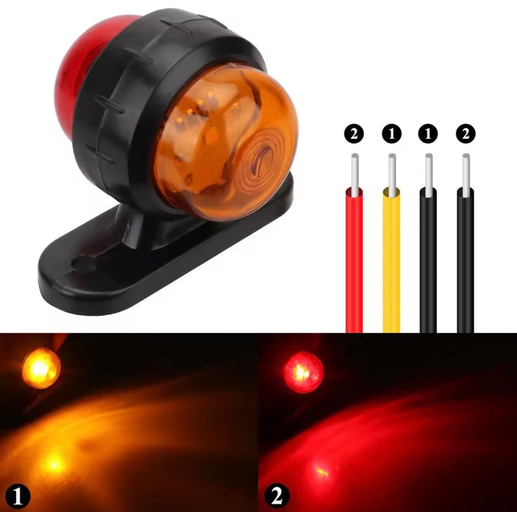 Luci LED di ingombro 12V/24V per camion, rimorchio-luci di posizione laterali, 2 pezzi